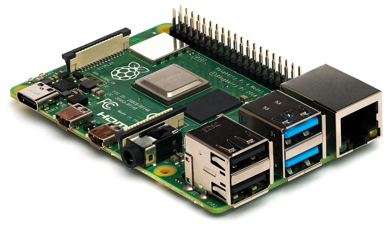 Photo: Raspberry Pi board — typical hardware base for home and media projects