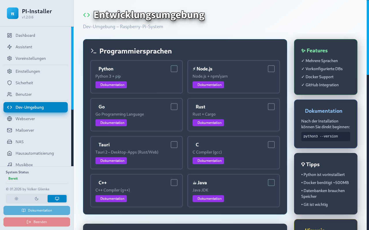 Dev environment with container-related tools